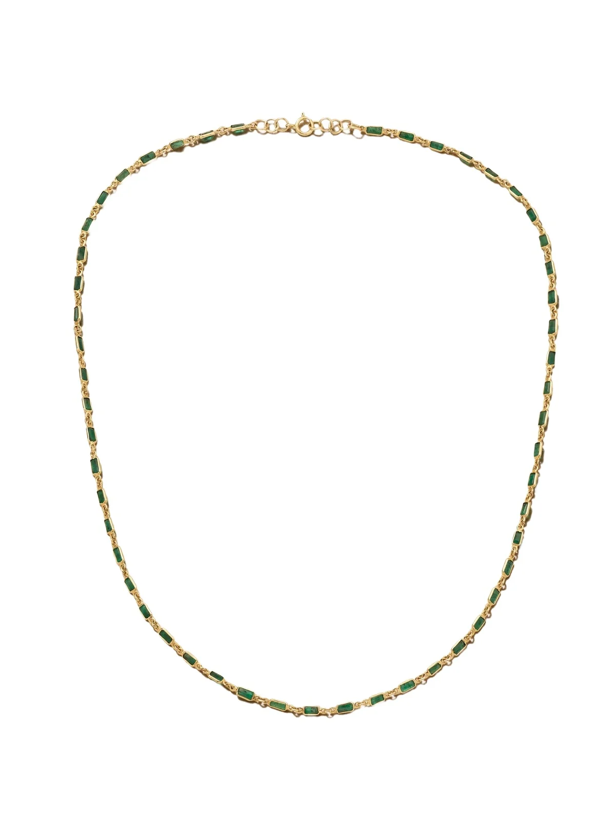 14- Karat Gold Emerald Necklace