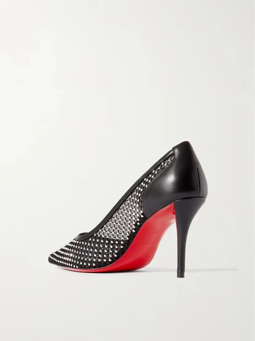 Christian Louboutin Apostropha 80 Crystal-embellished Mesh Pumps | Thumbnail 3 Christian Louboutin Apostropha 80 Crystal-embellished Mesh Pumps | Thumbnail 3
