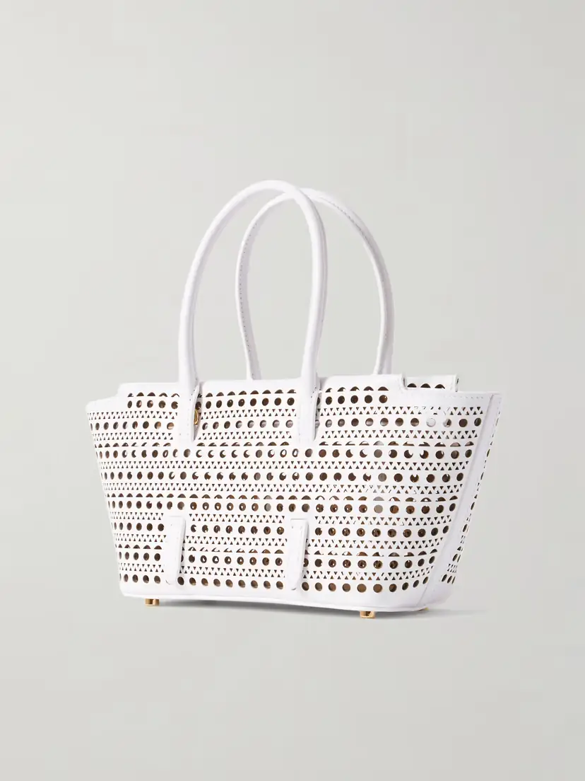 Alaïa New Mina 20 Laser-cut Leather Tote | Thumbnail 3