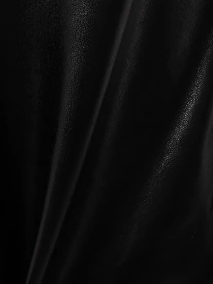 Saint Laurent Paneled Leather Gown | Thumbnail 4 Saint Laurent Paneled Leather Gown | Thumbnail 4