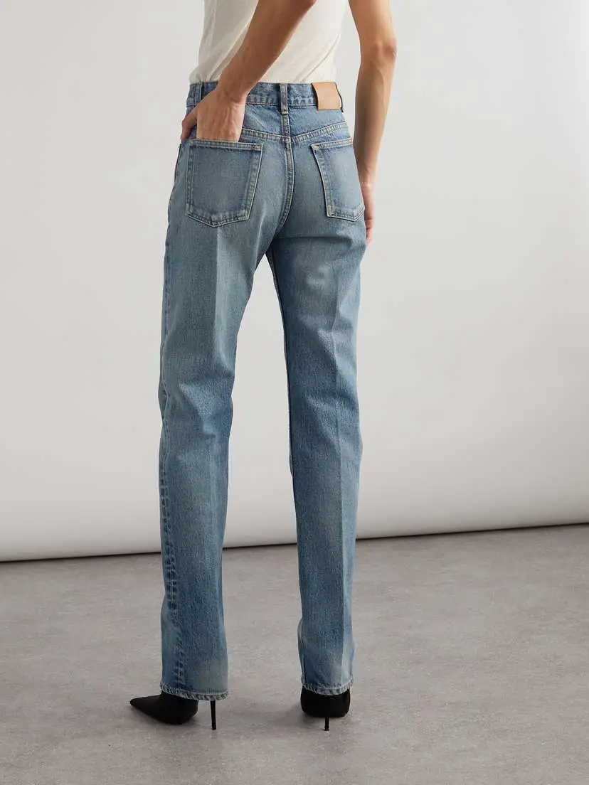 Saint Laurent Mid-rise Straight-leg Jeans | Thumbnail 4 Saint Laurent Mid-rise Straight-leg Jeans | Thumbnail 4