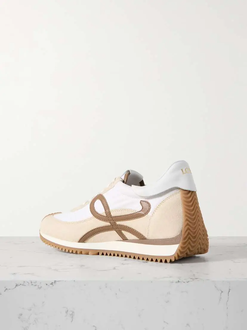 Loewe Flow Runner Leather-trimmed Shell And Suede Sneakers | Thumbnail 3