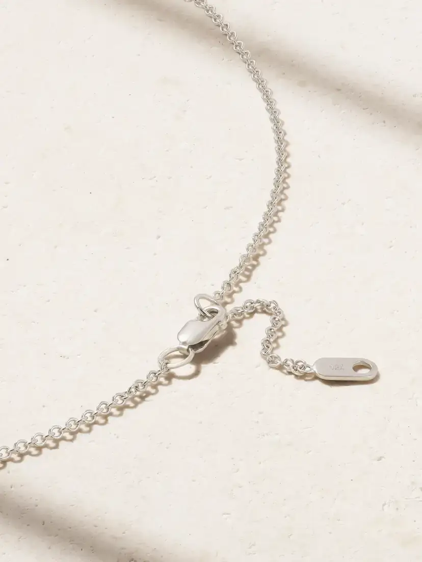Melissa Kaye Aria V Mini 18-karat White Gold Diamond Necklace | Thumbnail 3 Melissa Kaye Aria V Mini 18-karat White Gold Diamond Necklace | Thumbnail 3