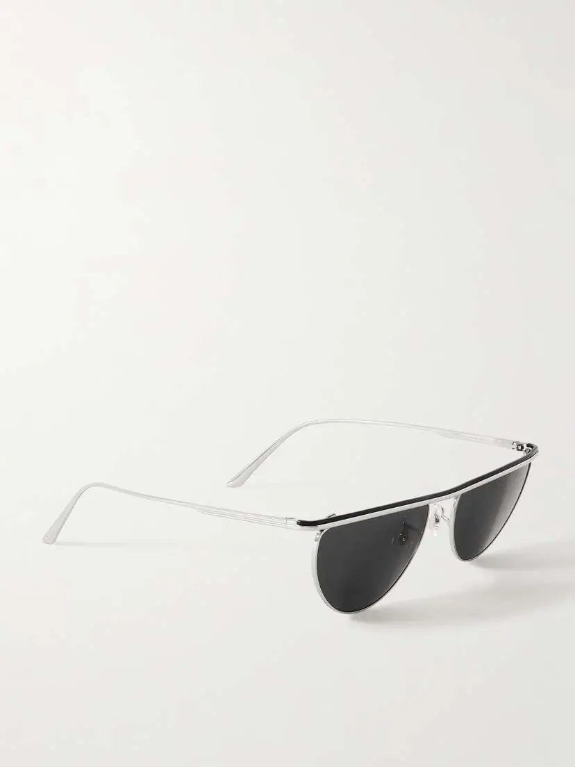 Oliver Peoples + Khaite 1984c Cat-eye Silver-tone Sunglasses | Thumbnail 3 Oliver Peoples + Khaite 1984c Cat-eye Silver-tone Sunglasses | Thumbnail 3