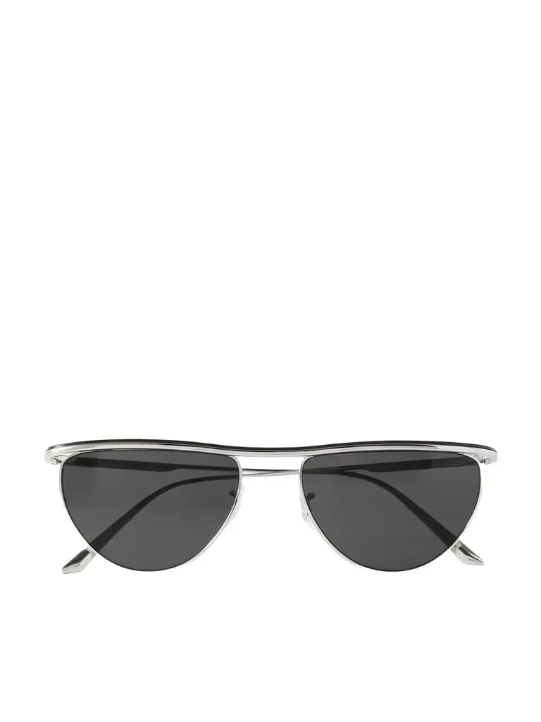 Oliver Peoples + Khaite 1984c Cat-eye Silver-tone Sunglasses | Image 1 Oliver Peoples + Khaite 1984c Cat-eye Silver-tone Sunglasses | Image 1