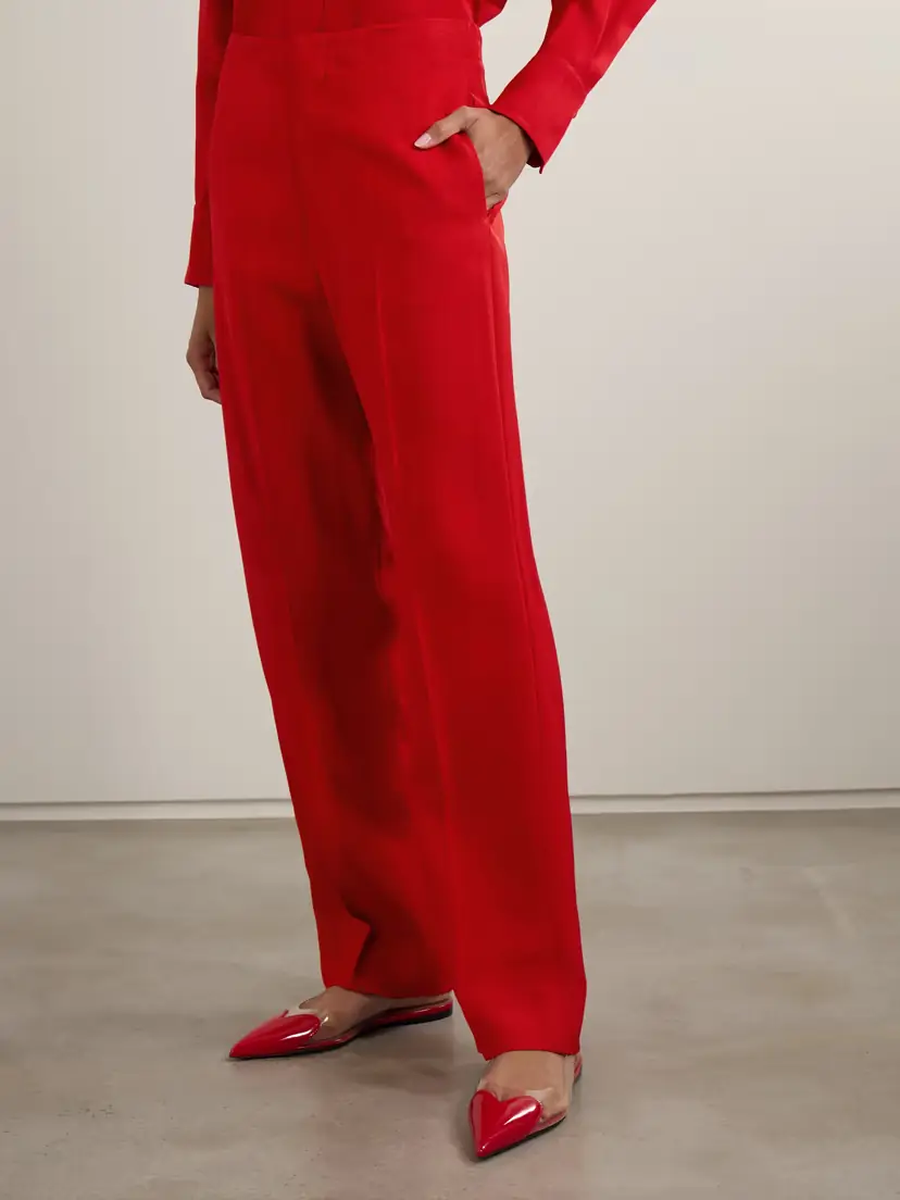 Victoria Beckham Woven Tapered Pants | Thumbnail 3