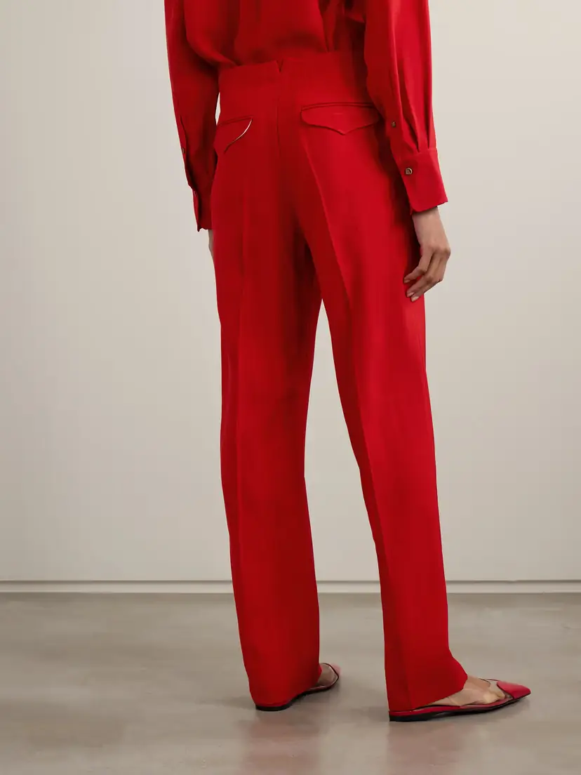 Victoria Beckham Woven Tapered Pants | Thumbnail 4