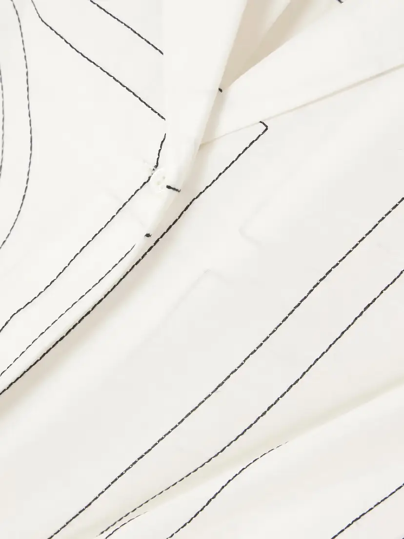TOTEME Embroidered Organic Cotton And Silk-blend Shirt | Thumbnail 6 TOTEME Embroidered Organic Cotton And Silk-blend Shirt | Thumbnail 6