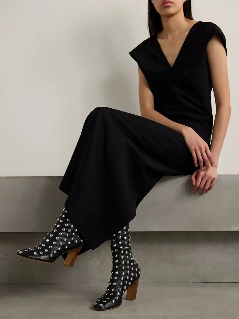 Khaite Studded Leather Ankle Boots | Thumbnail 2 Khaite Studded Leather Ankle Boots | Thumbnail 2