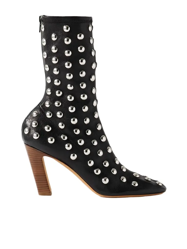 Khaite Studded Leather Ankle Boots | Thumbnail 1 Khaite Studded Leather Ankle Boots | Thumbnail 1