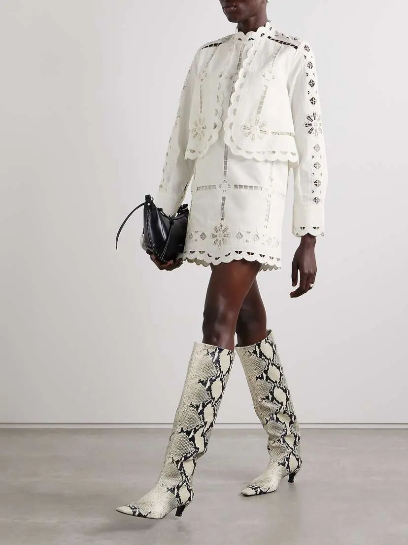 Isabel Marant Praline Broderie Anglaise Cotton Mini Dress | Thumbnail 2 Isabel Marant Praline Broderie Anglaise Cotton Mini Dress | Thumbnail 2
