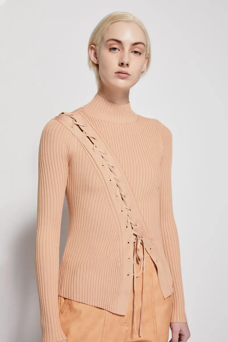 Simkhai Brooke Lace Up Top | Thumbnail 2 Simkhai Brooke Lace Up Top | Thumbnail 2