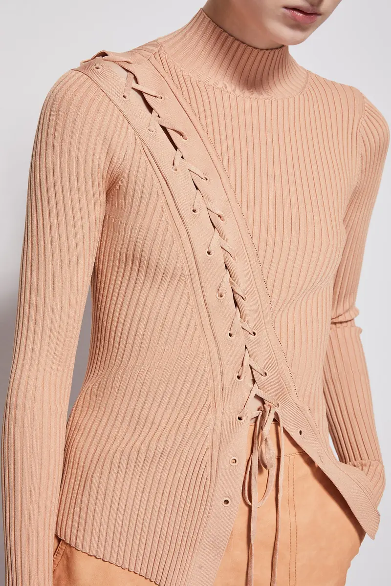 Simkhai Brooke Lace Up Top | Thumbnail 4 Simkhai Brooke Lace Up Top | Thumbnail 4