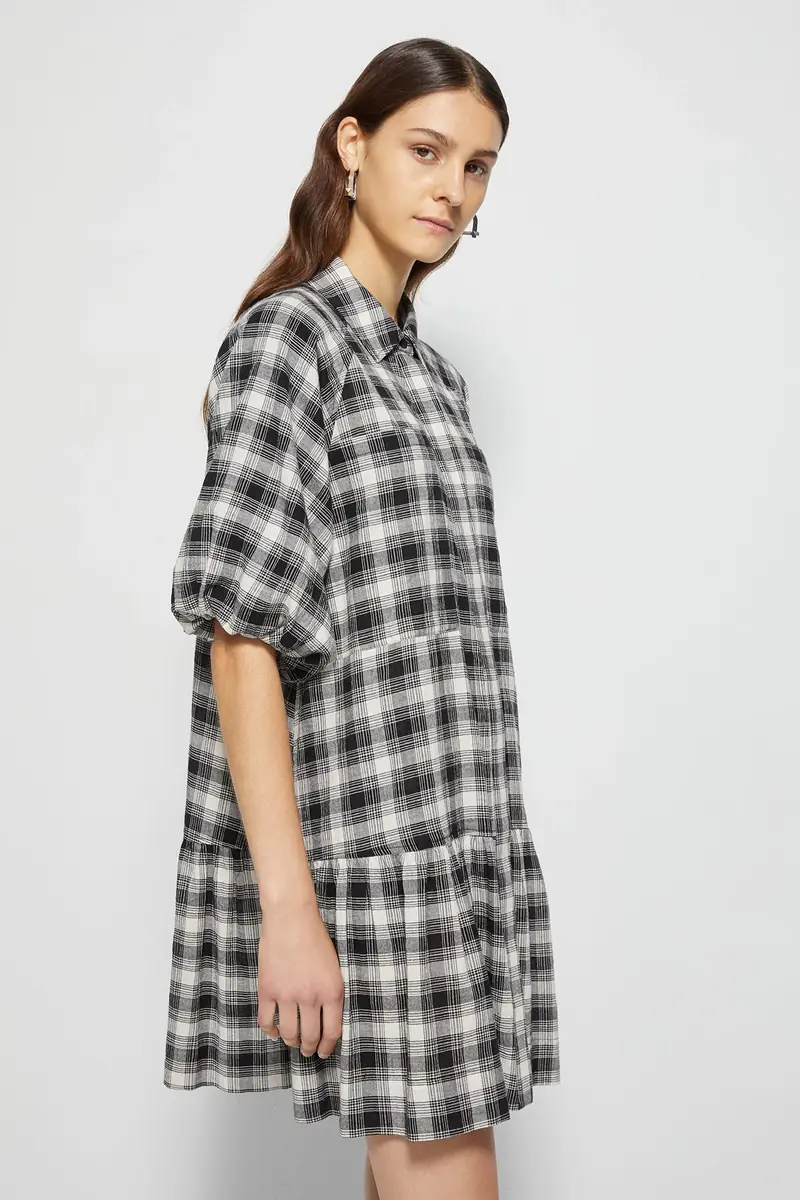 Simkhai Crissy Plaid Mini Dress | Thumbnail 4