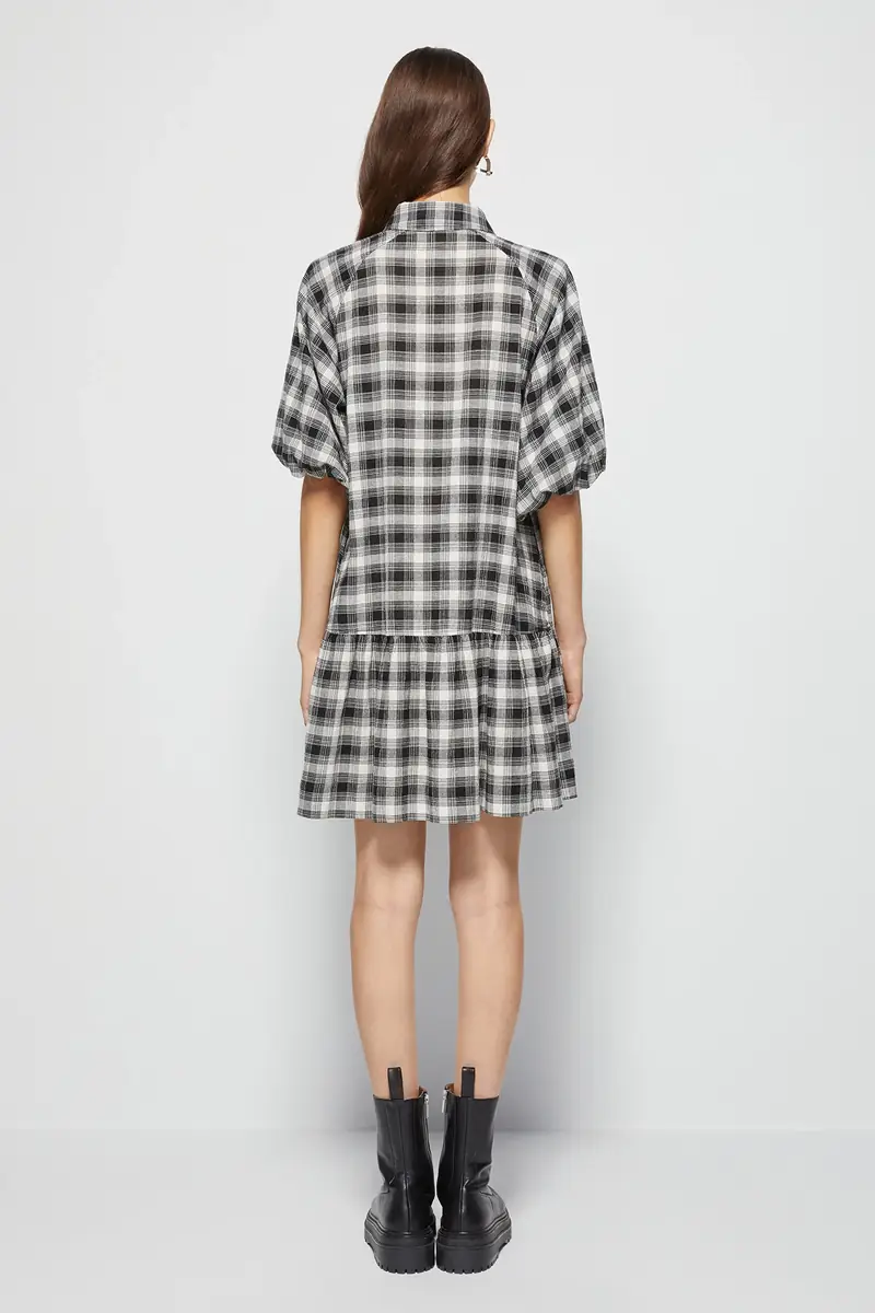Simkhai Crissy Plaid Mini Dress | Thumbnail 5