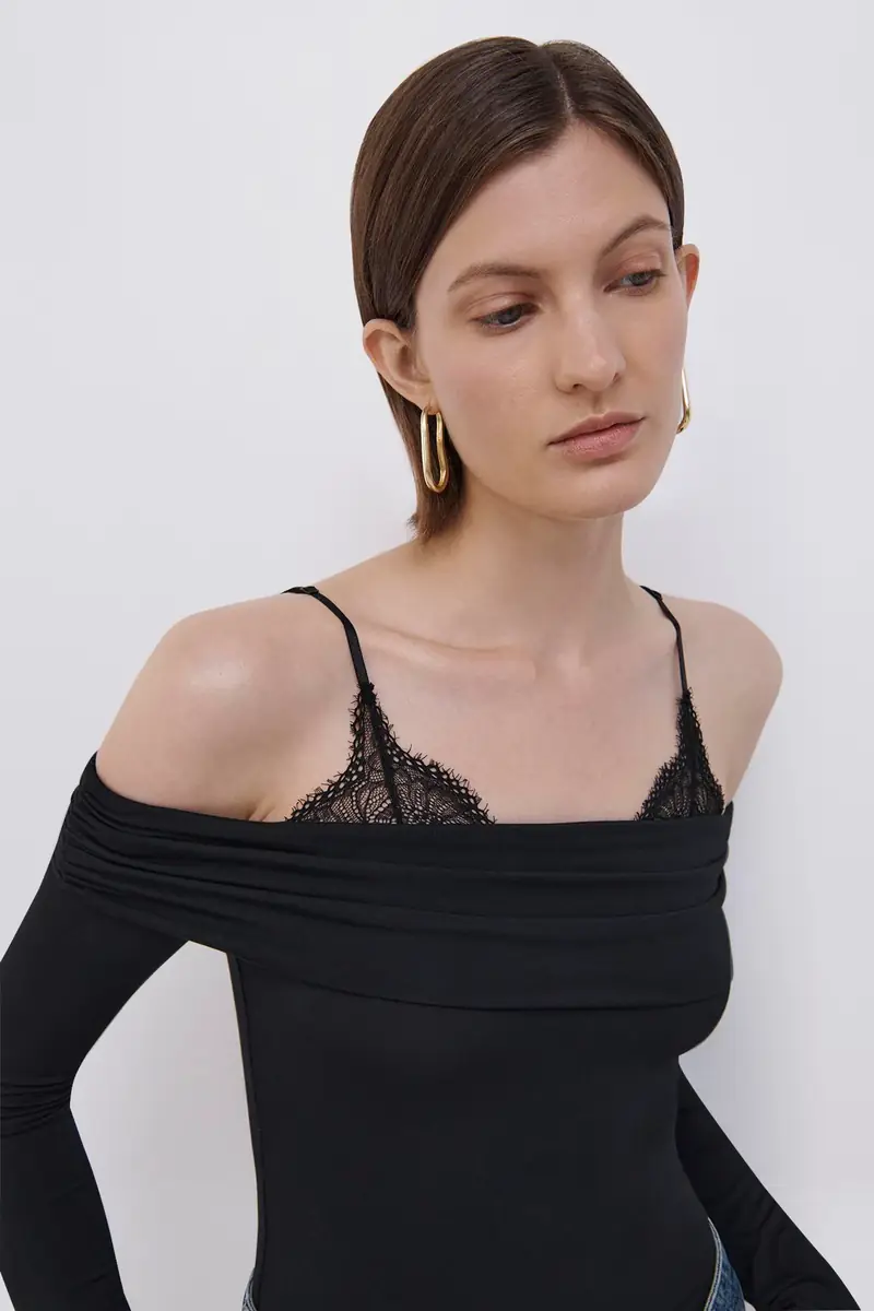 Simkhai Mirra Lingerie Lace Top | Thumbnail 3 Simkhai Mirra Lingerie Lace Top | Thumbnail 3
