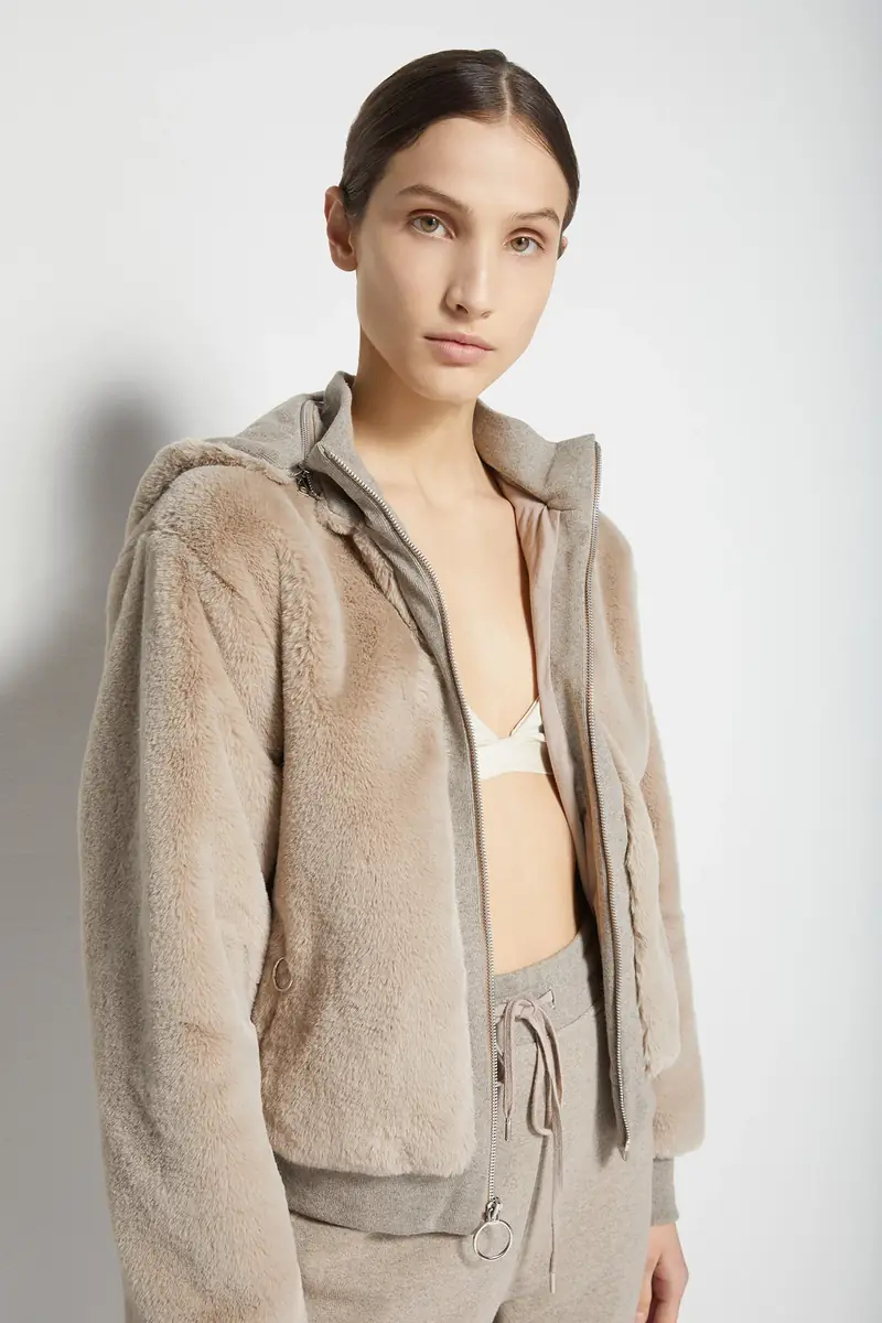 Simkhai Ryleigh Recycled Faux-Fur Jacket | Thumbnail 2 Simkhai Ryleigh Recycled Faux-Fur Jacket | Thumbnail 2