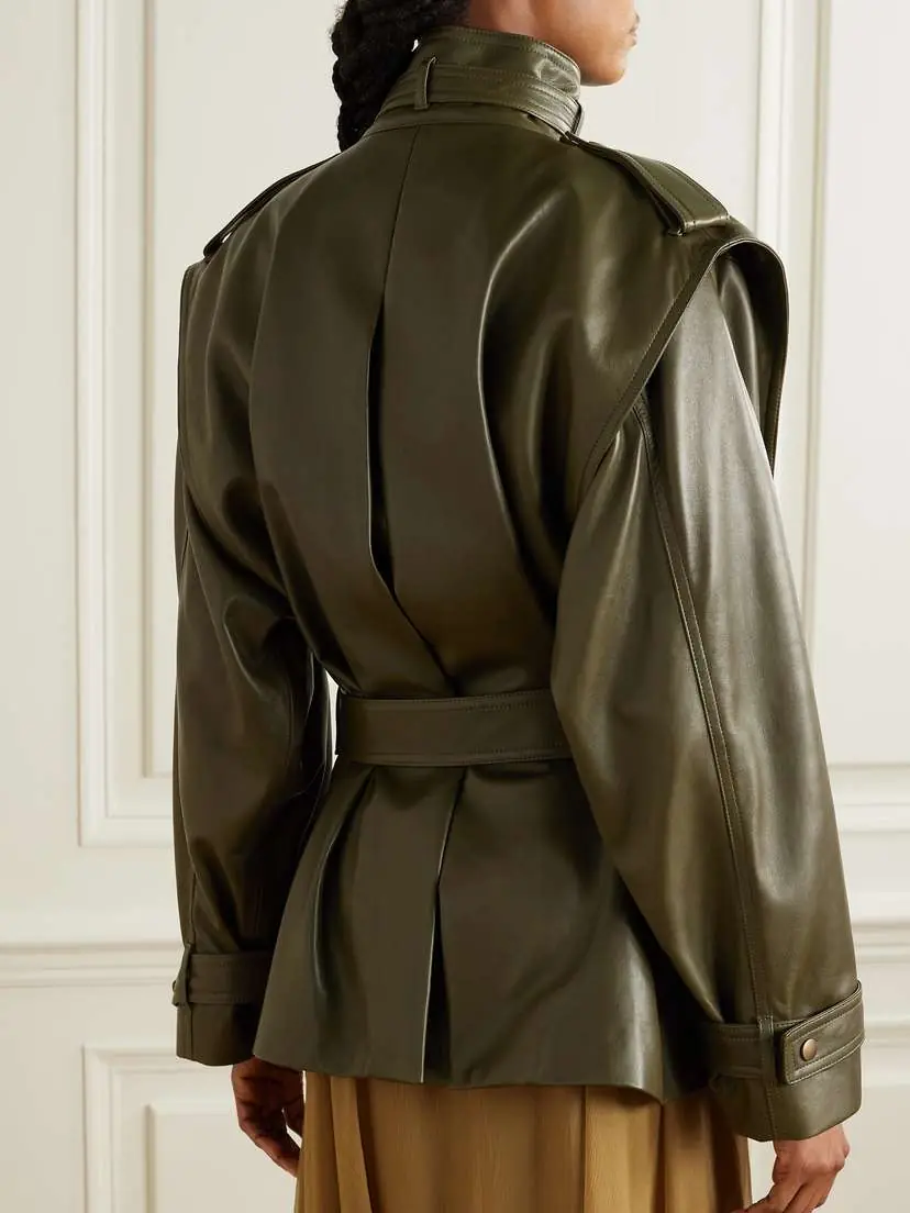 Chloé Belted Leather Jacket | Thumbnail 4 Chloé Belted Leather Jacket | Thumbnail 4