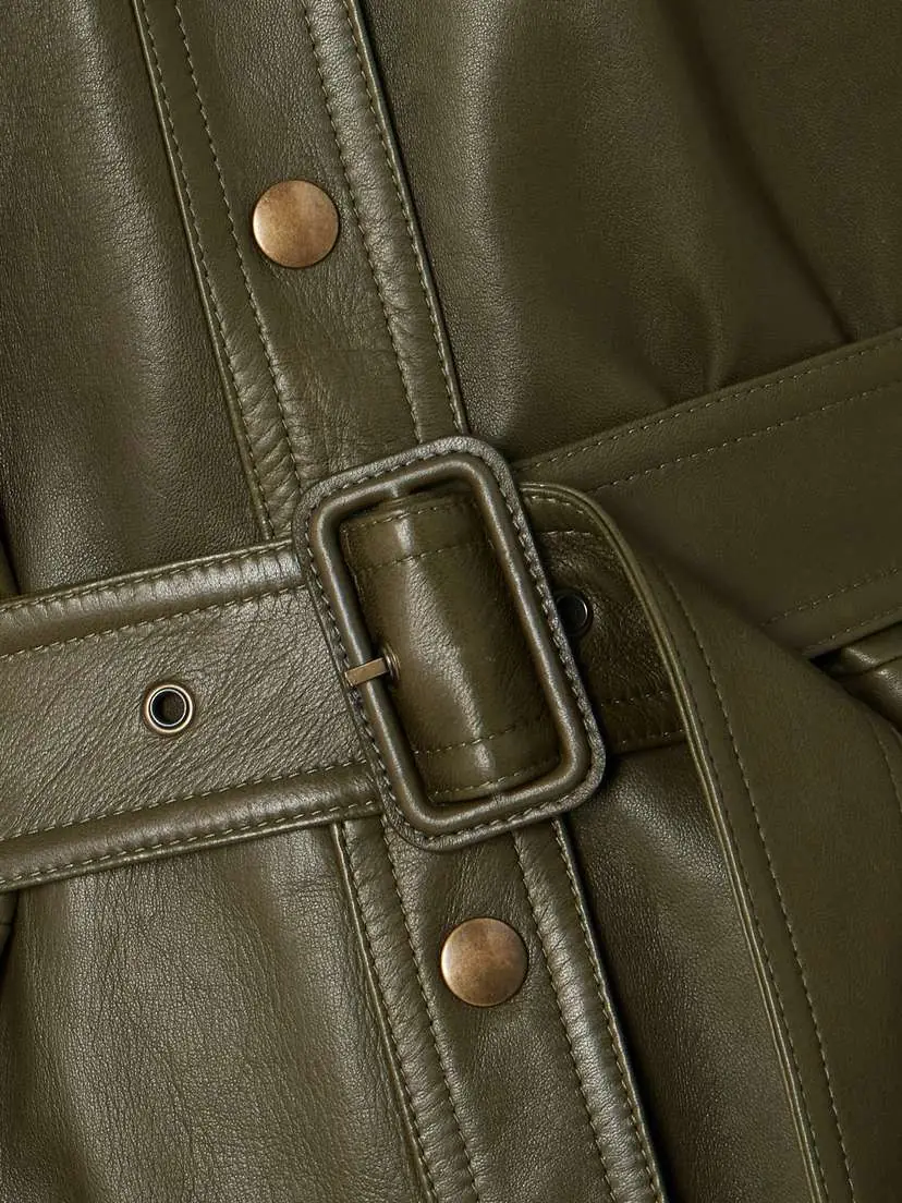 Chloé Belted Leather Jacket | Thumbnail 5 Chloé Belted Leather Jacket | Thumbnail 5