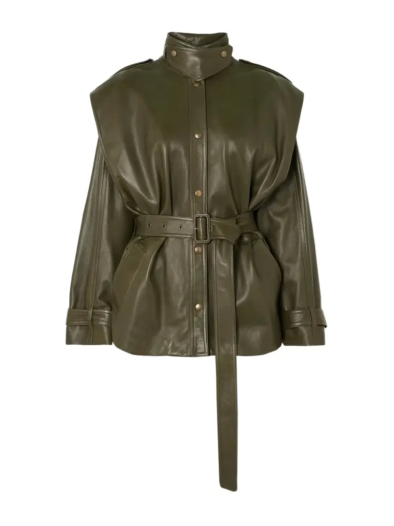 Chloé Belted Leather Jacket | Thumbnail 1 Chloé Belted Leather Jacket | Thumbnail 1