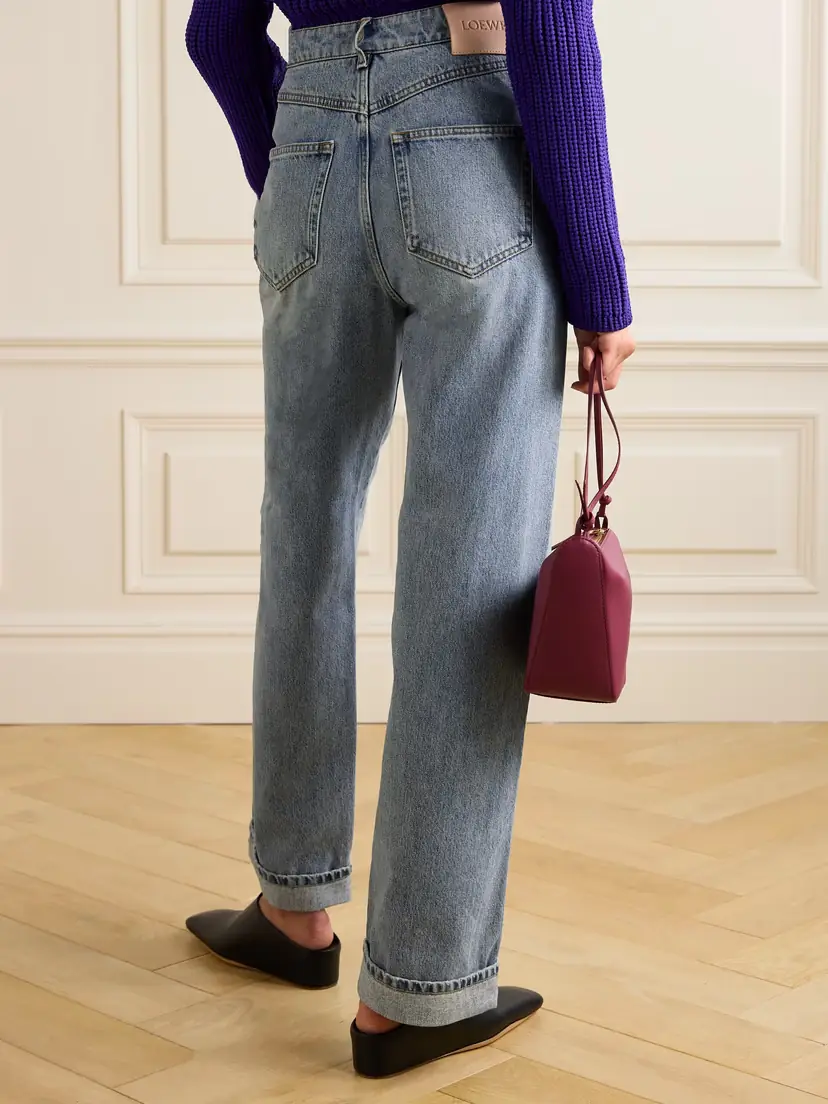 Loewe Asymmetric Mid-rise Straight-leg Jeans | Thumbnail 4