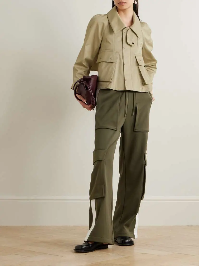 Loewe Trapeze Appliquéd Cropped Cotton-blend Gabardine Jacket | Thumbnail 2