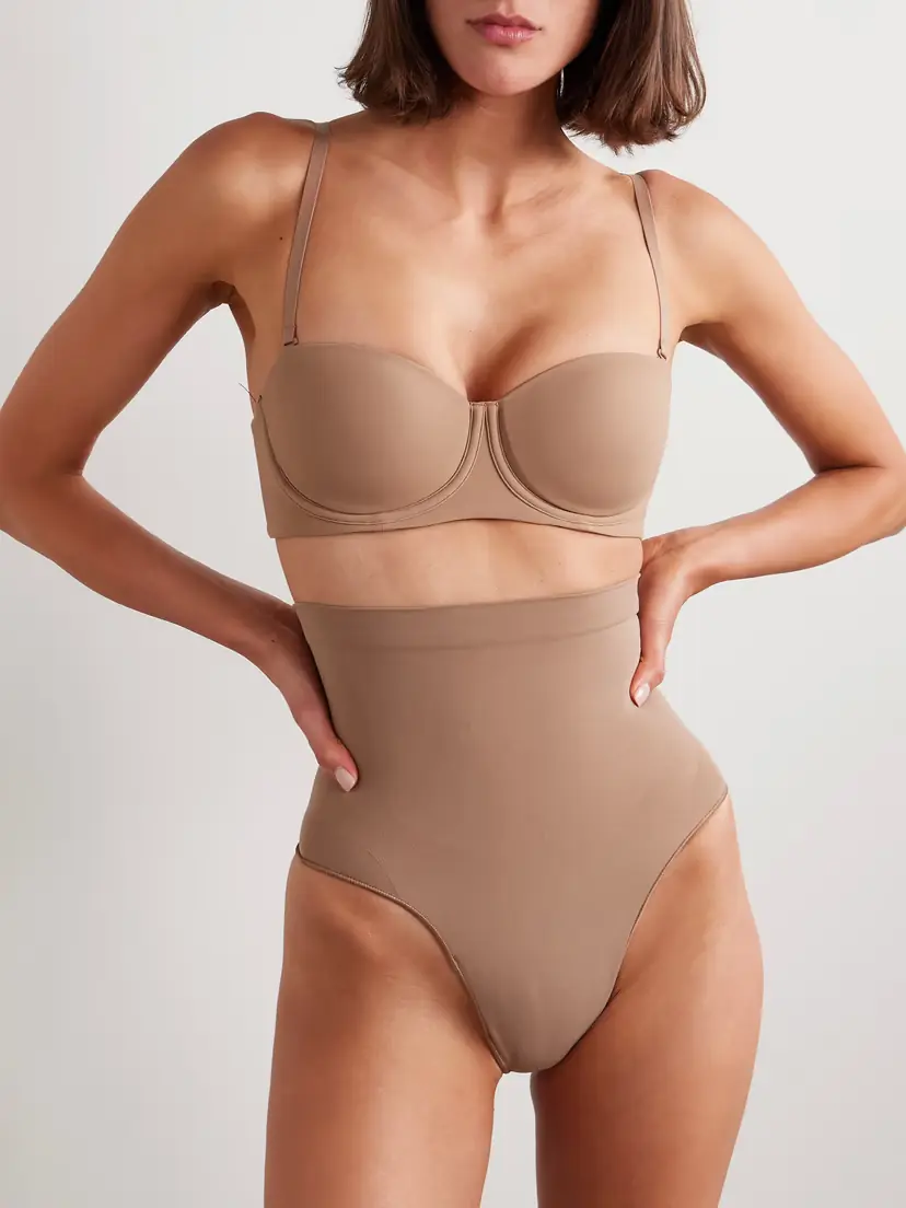 Skims Seamless Sculpt High-waisted Thong - Sienna | Thumbnail 2 Skims Seamless Sculpt High-waisted Thong - Sienna | Thumbnail 2