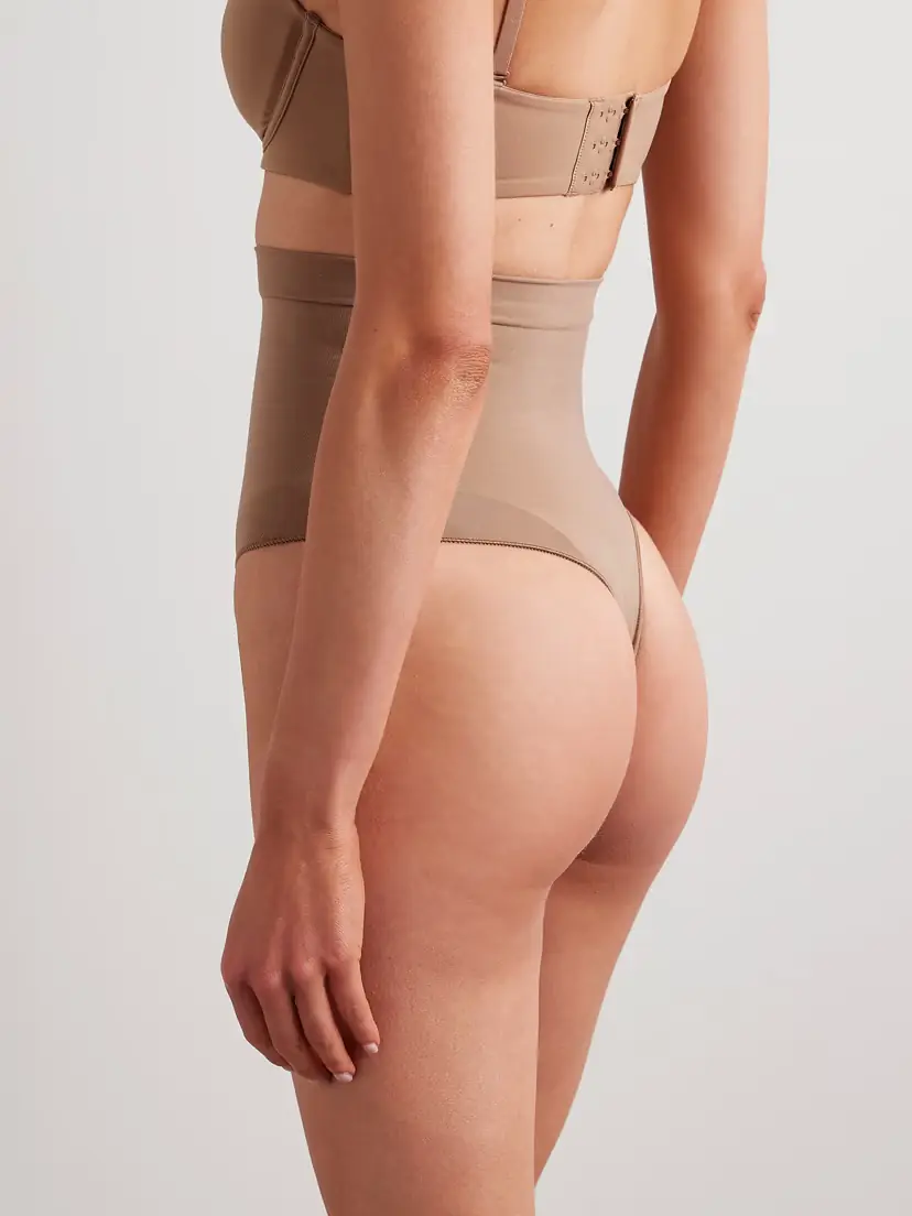 Skims Seamless Sculpt High-waisted Thong - Sienna | Thumbnail 3 Skims Seamless Sculpt High-waisted Thong - Sienna | Thumbnail 3