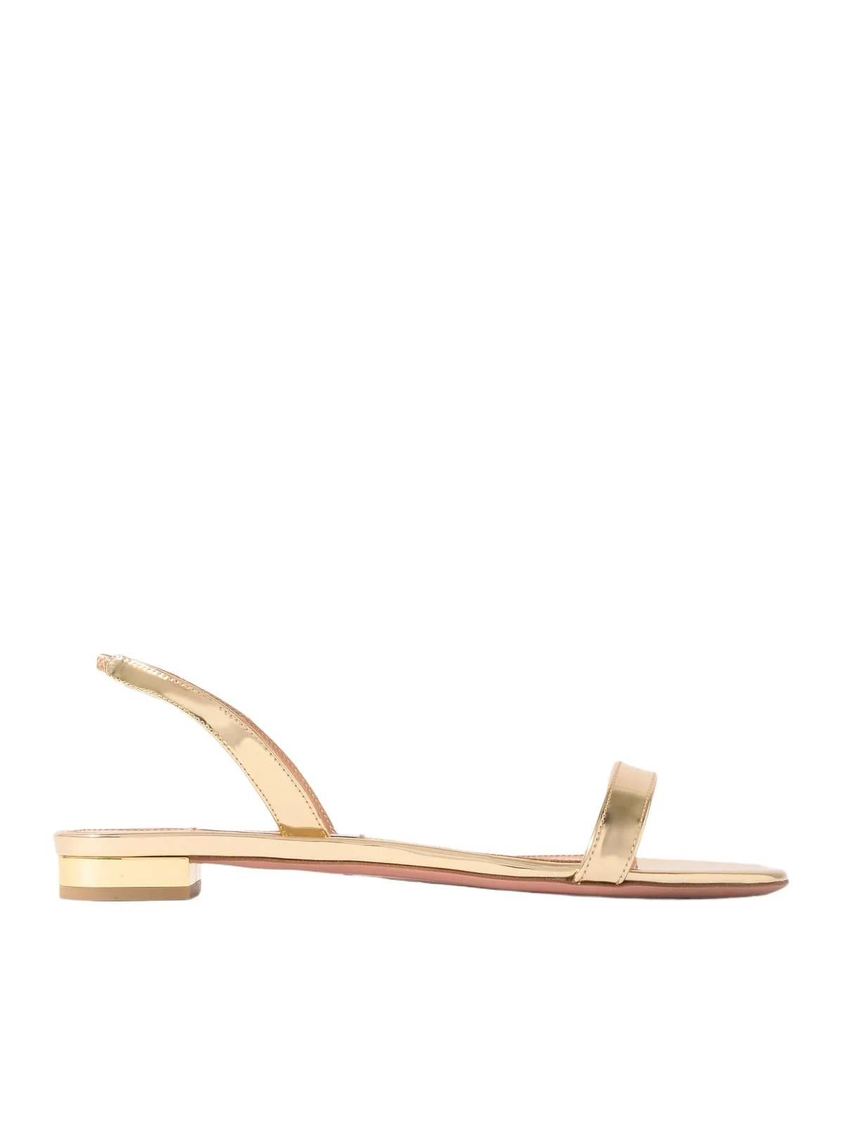 So Nude Mirrored-leather Slingback Sandals So Nude Mirrored-leather Slingback Sandals
