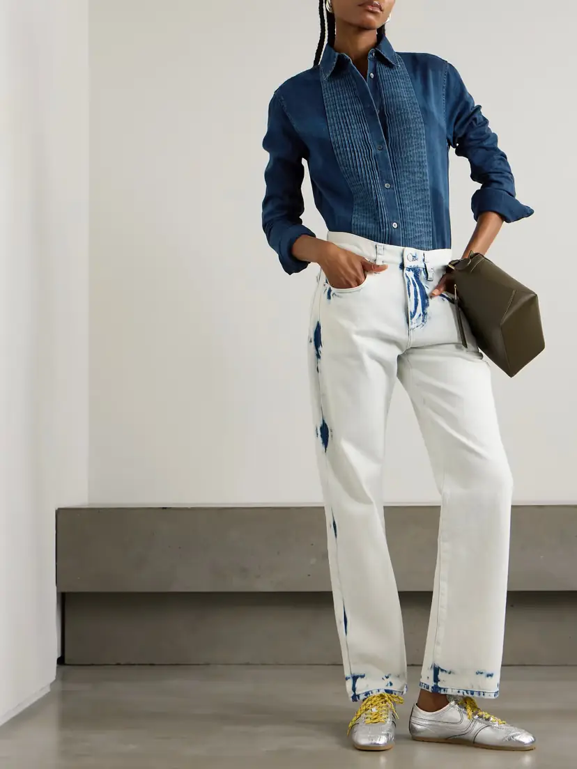 Loewe Pleated Denim Shirt | Thumbnail 2 Loewe Pleated Denim Shirt | Thumbnail 2