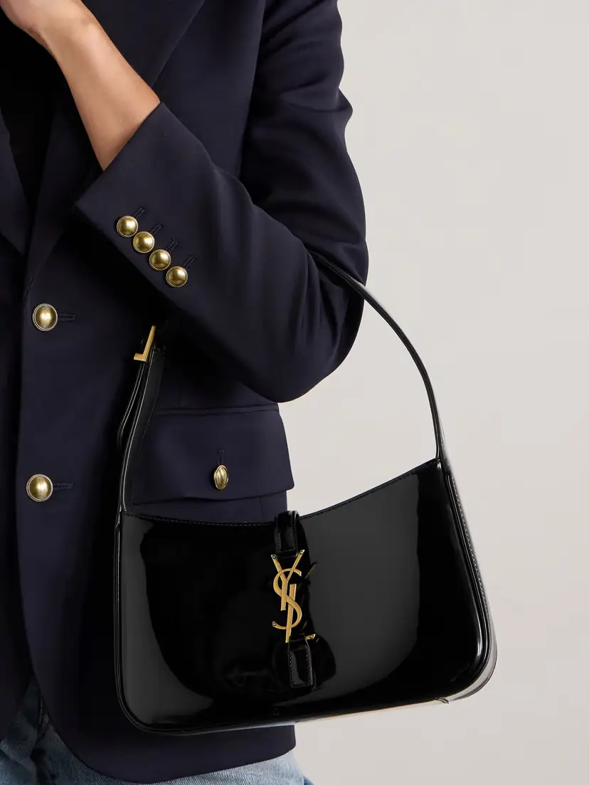 Saint Laurent Le 5 À 7 Patent-leather Shoulder Bag | Thumbnail 2 Saint Laurent Le 5 À 7 Patent-leather Shoulder Bag | Thumbnail 2