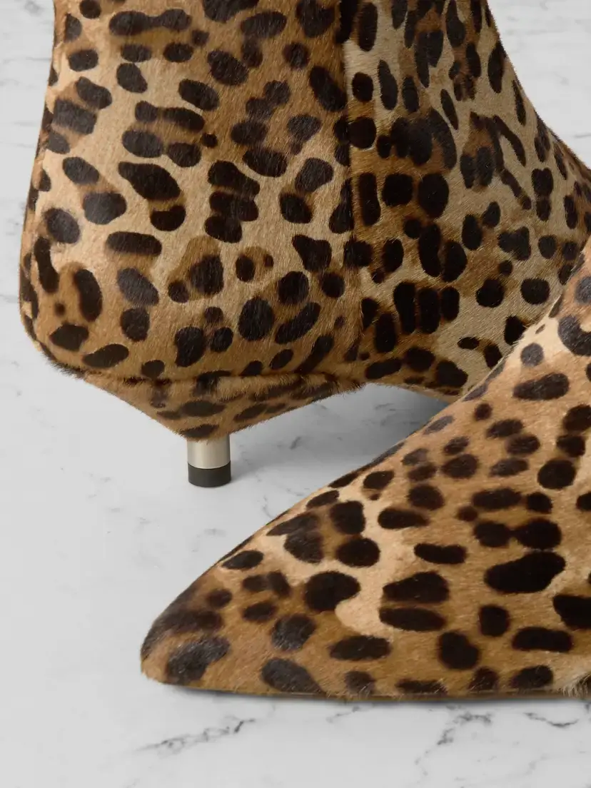 Isabel Marant Eana Leopard-print Calf Hair Ankle Boots | Thumbnail 4