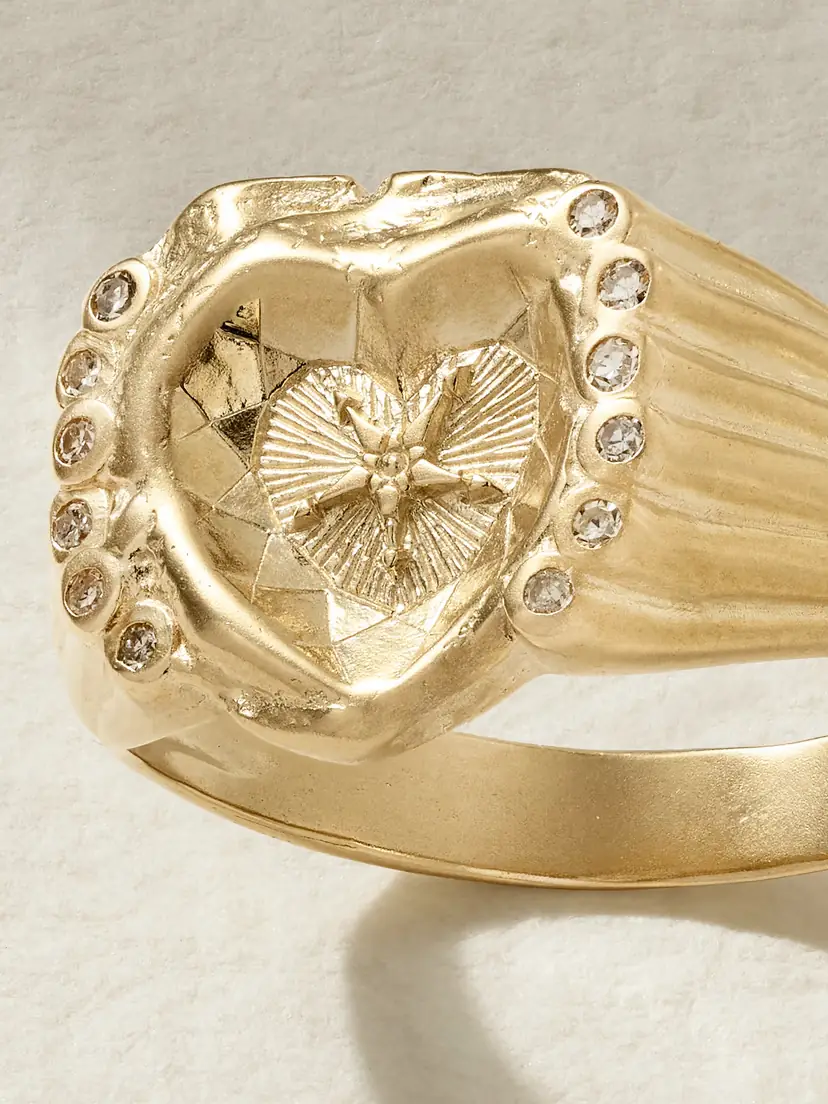 Pascale Monvoisin Chiara 9-karat Gold Diamond Signet Ring | Thumbnail 4 Pascale Monvoisin Chiara 9-karat Gold Diamond Signet Ring | Thumbnail 4