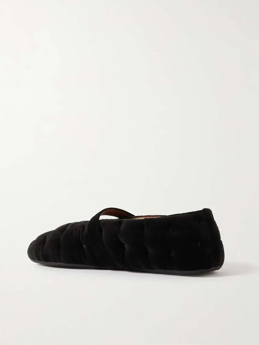 Alaïa Ballerina Velvet Ballet Flats | Thumbnail 3 Alaïa Ballerina Velvet Ballet Flats | Thumbnail 3
