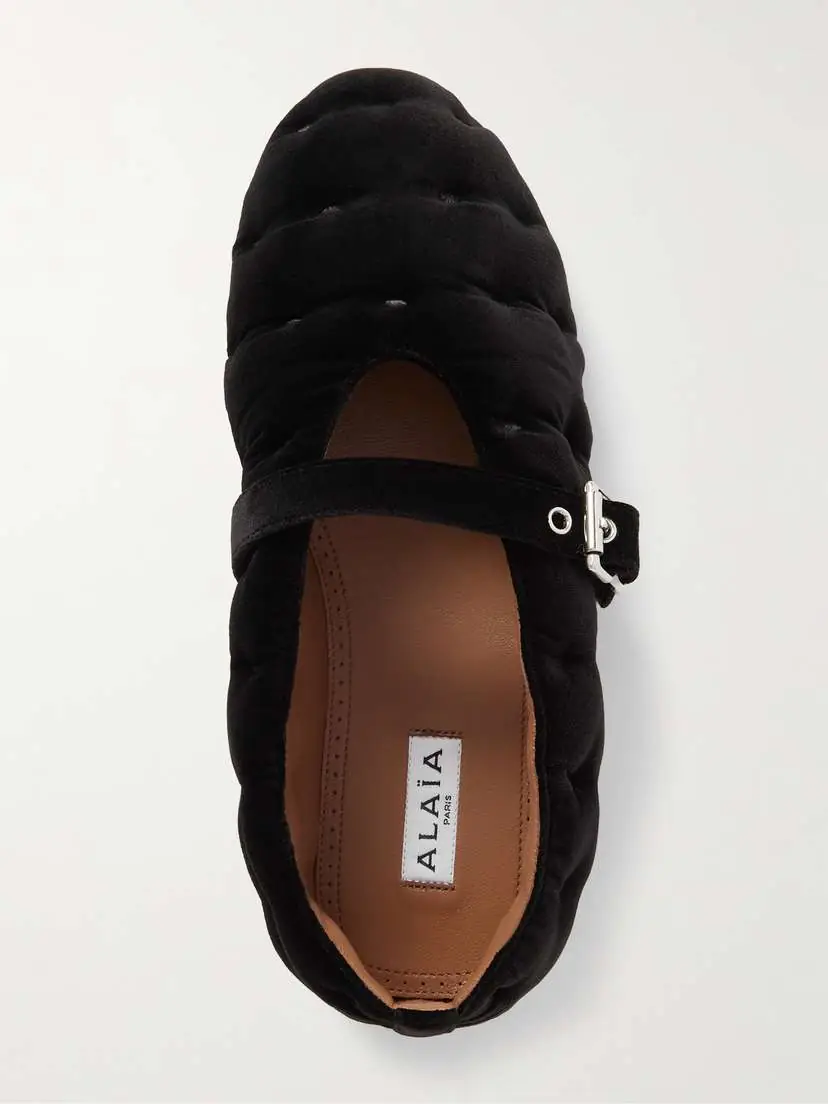 Alaïa Ballerina Velvet Ballet Flats | Thumbnail 5 Alaïa Ballerina Velvet Ballet Flats | Thumbnail 5