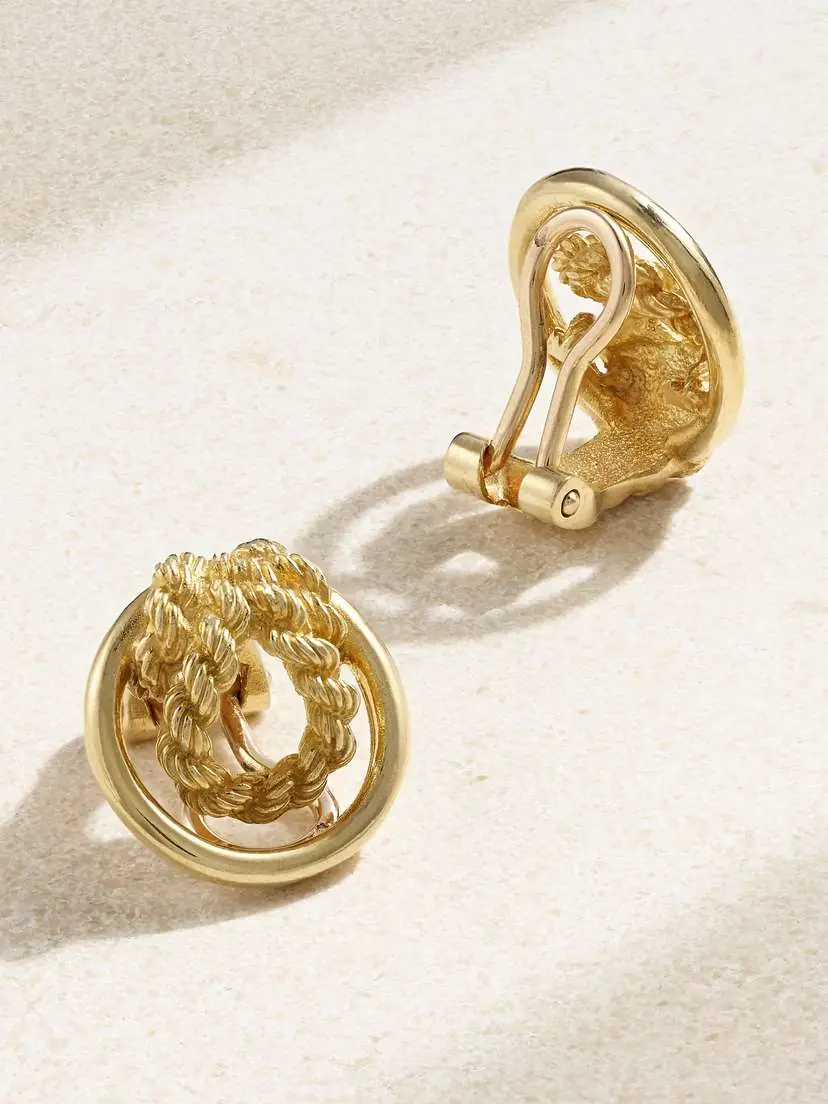 Stephanie Windsor + Hermès Vintage 1970s Gold Clip Earrings | Thumbnail 3 Stephanie Windsor + Hermès Vintage 1970s Gold Clip Earrings | Thumbnail 3