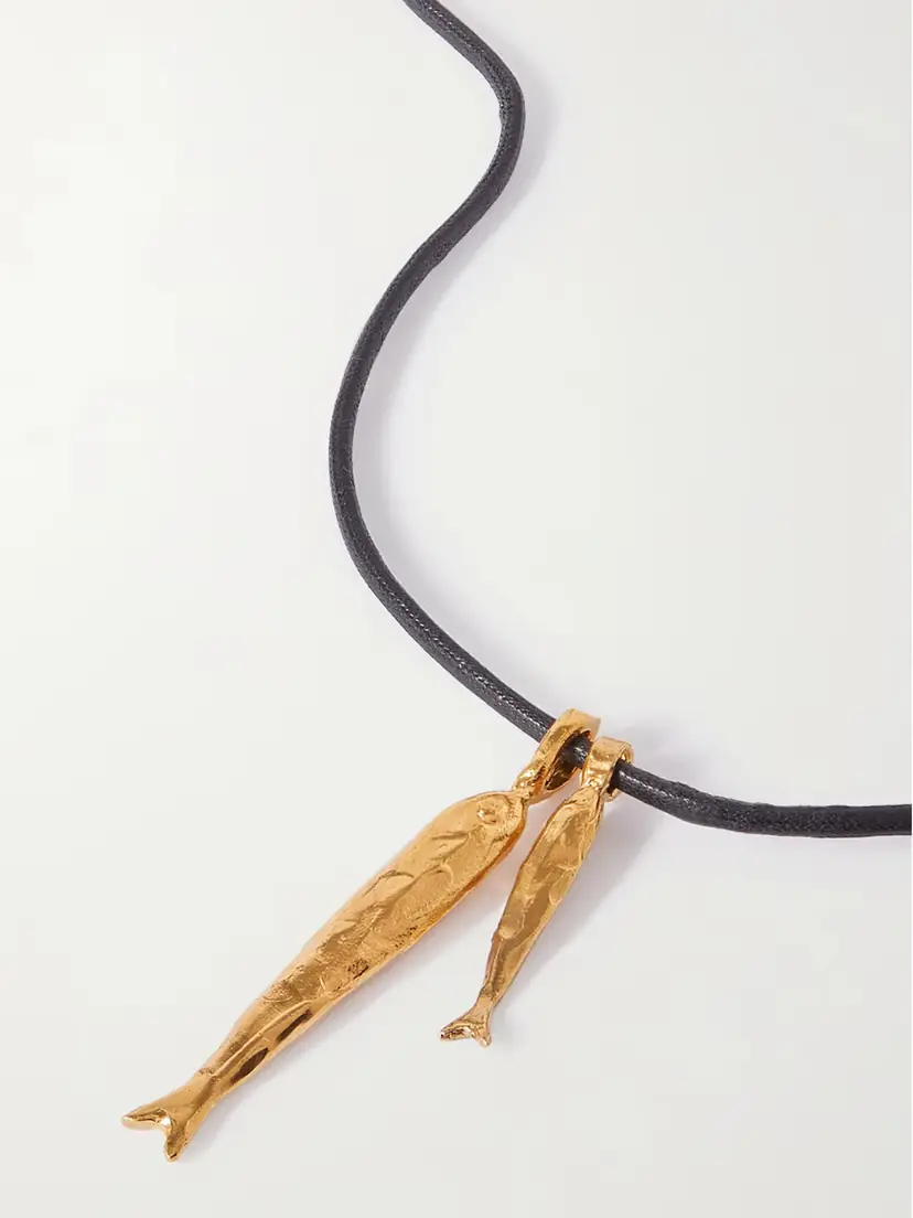 Alighieri + Net Sustain Gone Fishing Gold-plated Cord Necklace | Thumbnail 4 Alighieri + Net Sustain Gone Fishing Gold-plated Cord Necklace | Thumbnail 4