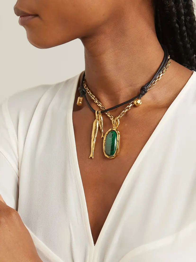 Alighieri + Net Sustain Gone Fishing Gold-plated Cord Necklace | Thumbnail 5 Alighieri + Net Sustain Gone Fishing Gold-plated Cord Necklace | Thumbnail 5