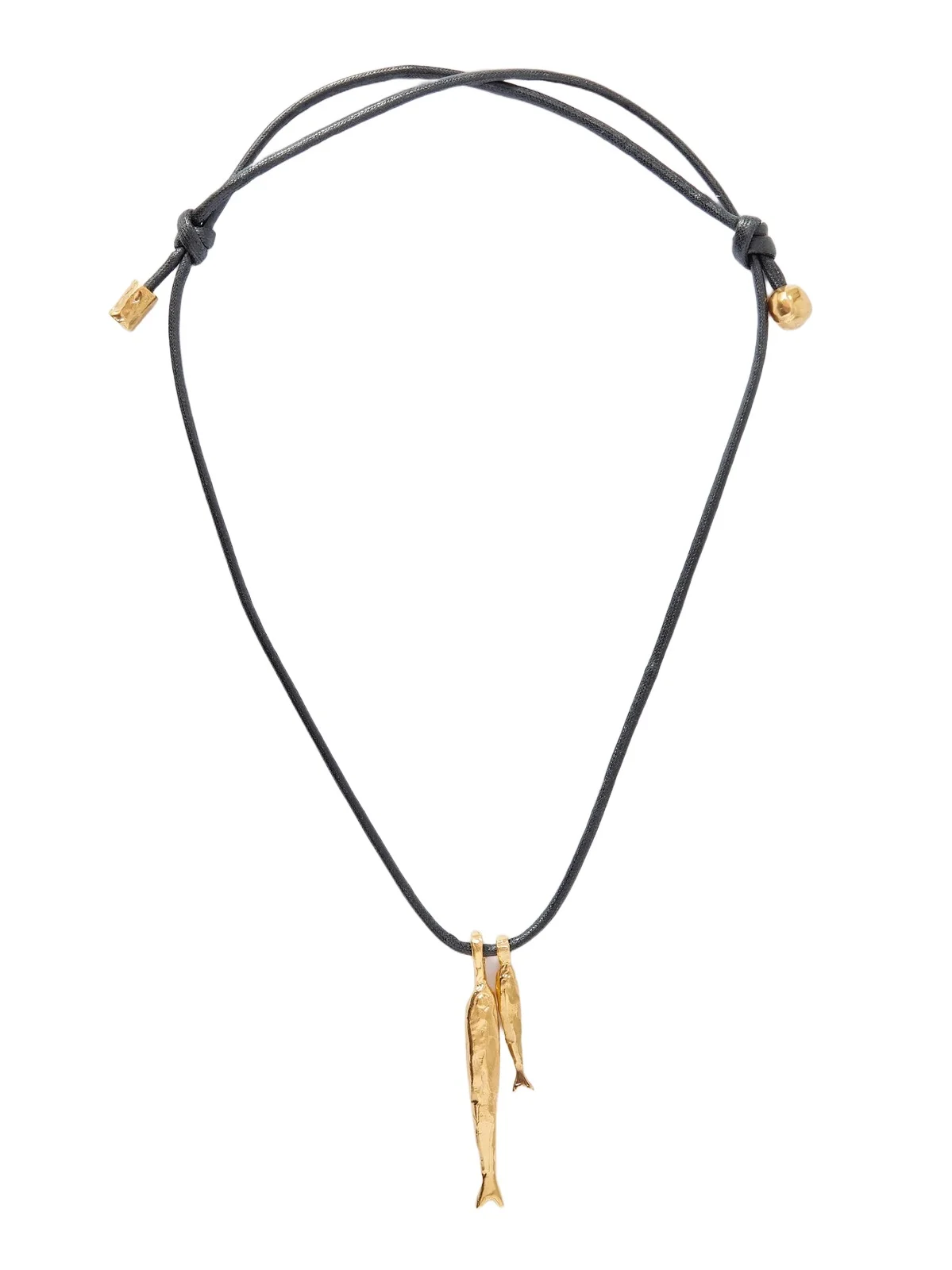 + Net Sustain Gone Fishing Gold-plated Cord Necklace