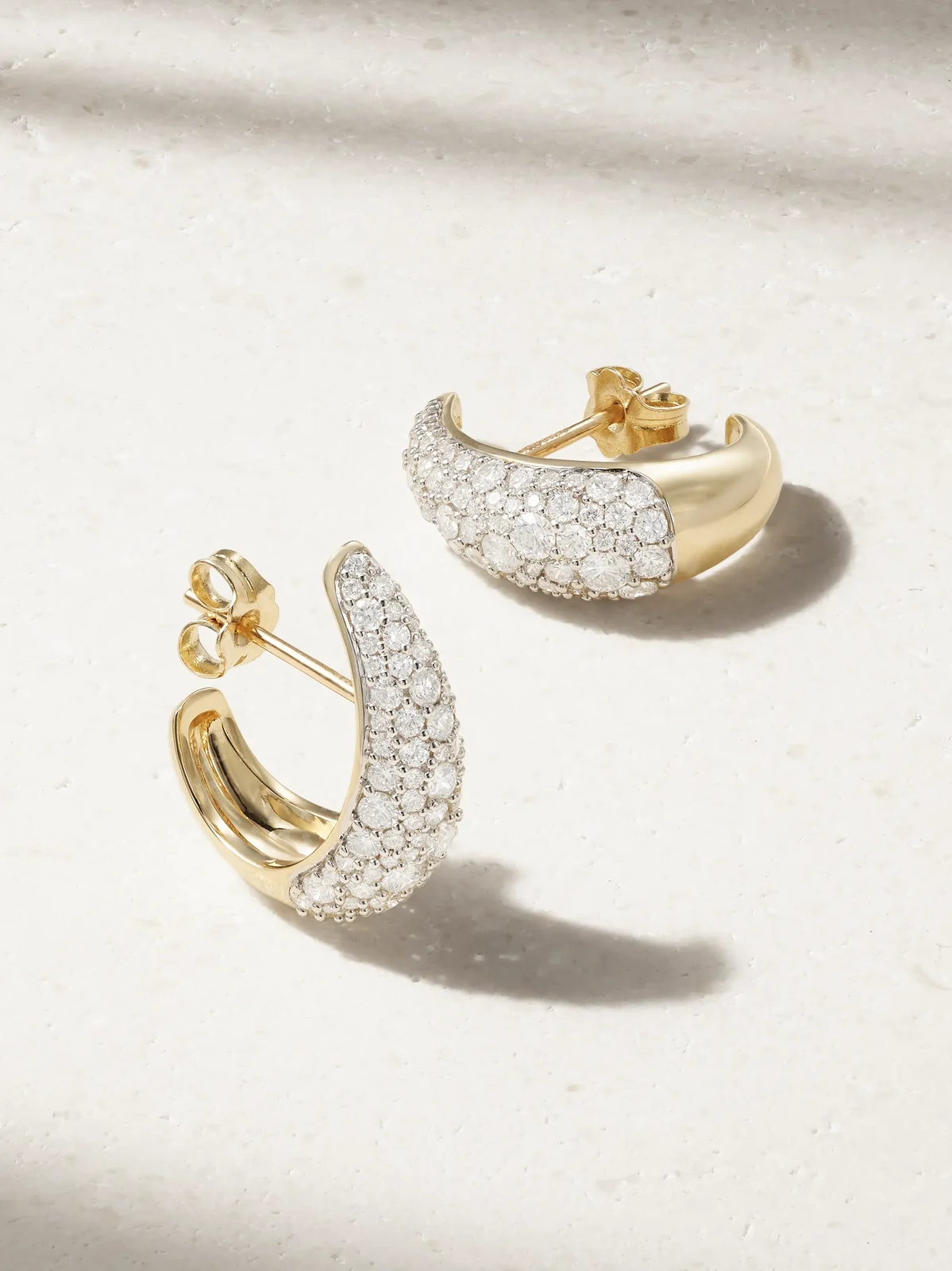 Signature 14-karat Gold Diamond Earrings Signature 14-karat Gold Diamond Earrings