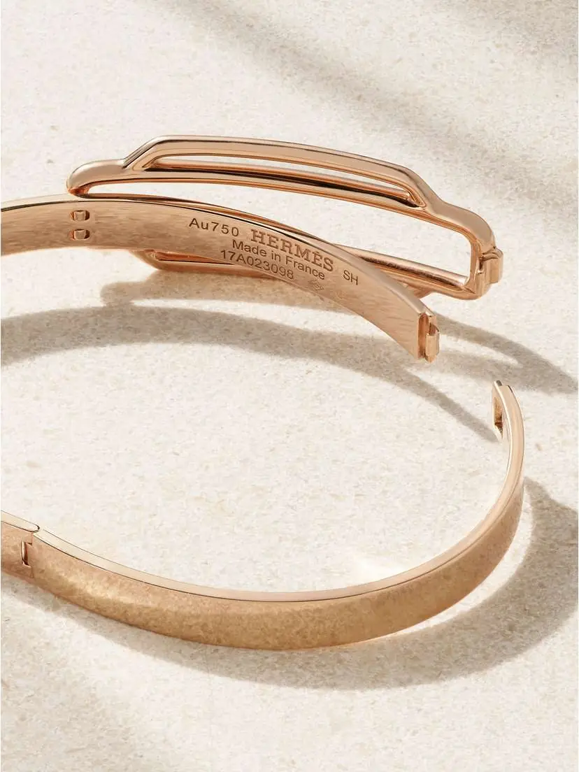 Stephanie Windsor + Hermès Vintage 1980s 18-karat Rose Gold Bracelet | Thumbnail 3 Stephanie Windsor + Hermès Vintage 1980s 18-karat Rose Gold Bracelet | Thumbnail 3