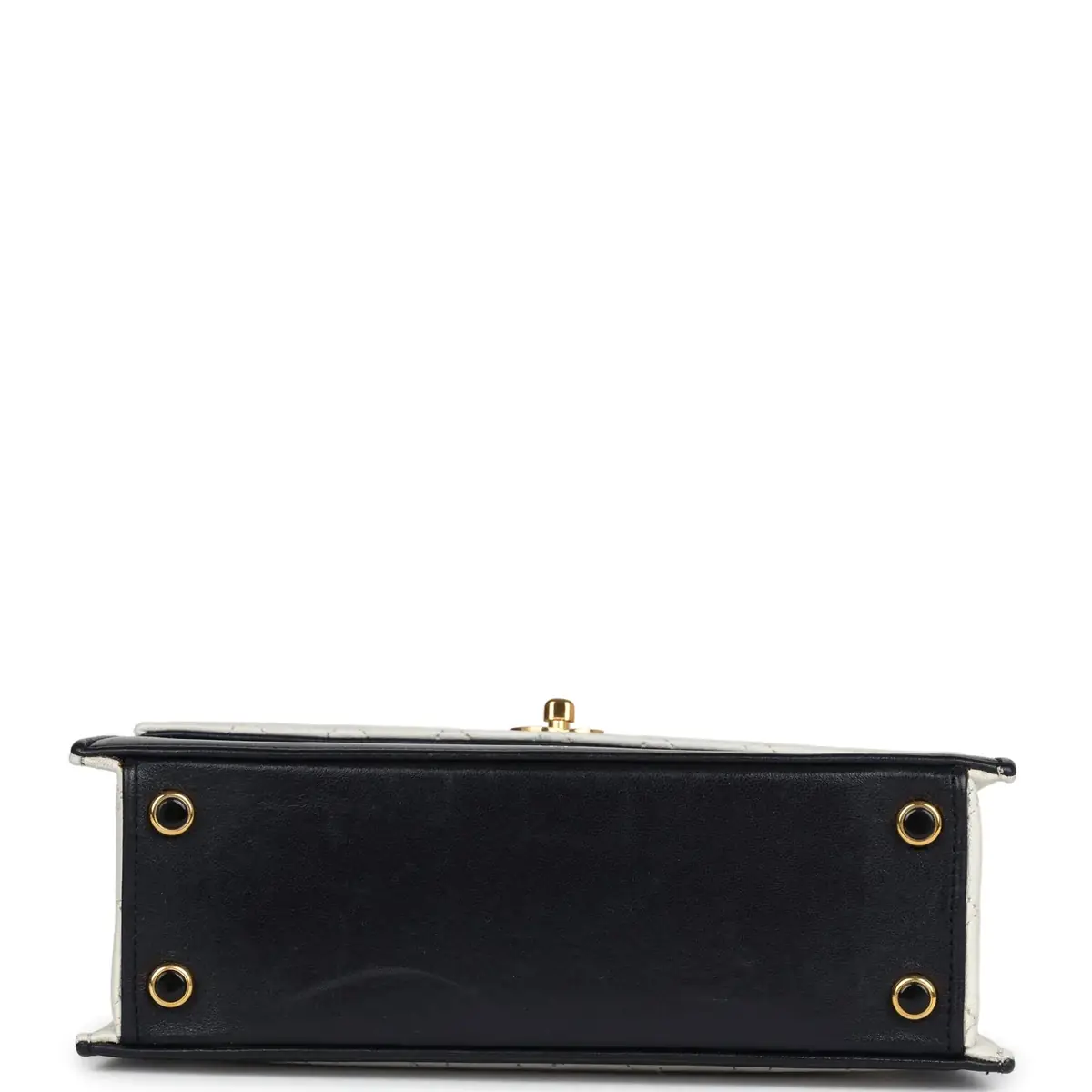 Chanel Vintage Chanel Trapezoid Flap Bag Navy and White Lambskin Gold Hardware | Thumbnail 6 Chanel Vintage Chanel Trapezoid Flap Bag Navy and White Lambskin Gold Hardware | Thumbnail 6