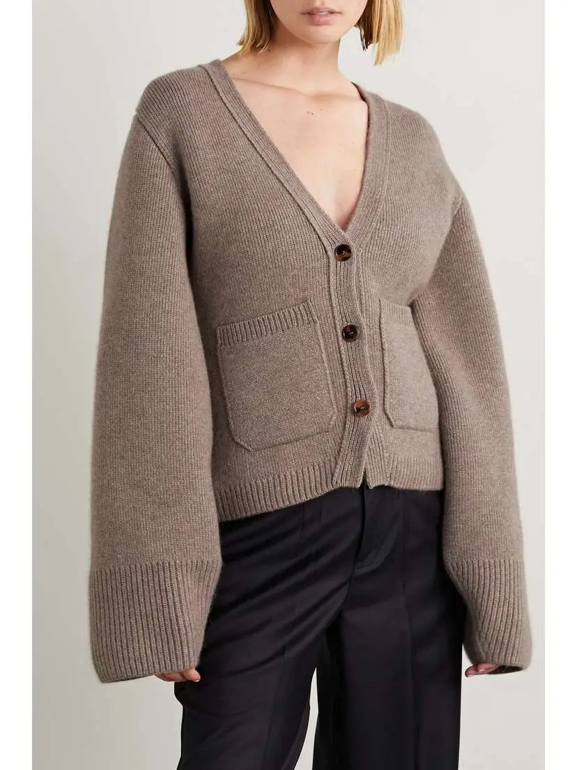 Khaite Scarlet Cashmere-blend Cardigan - x large | Thumbnail 3 Khaite Scarlet Cashmere-blend Cardigan - x large | Thumbnail 3