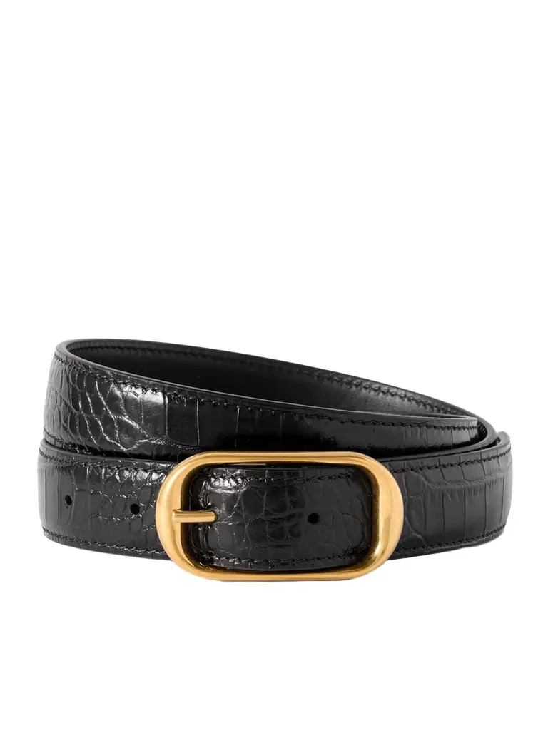 Nili Lotan Reine Croc-effect Leather Belt | Image 1 Nili Lotan Reine Croc-effect Leather Belt | Image 1