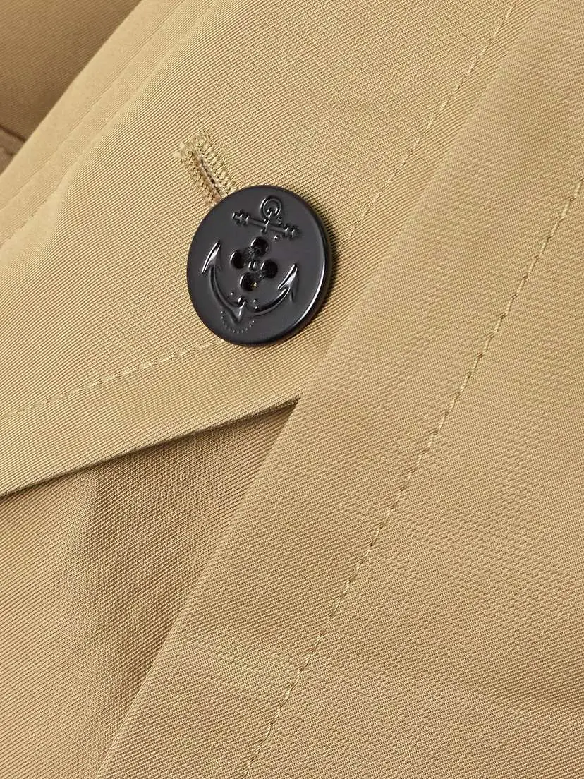Sacai Belted Paneled Cotton-blend Gabardine And Wool-felt Trench Coat | Thumbnail 6 Sacai Belted Paneled Cotton-blend Gabardine And Wool-felt Trench Coat | Thumbnail 6