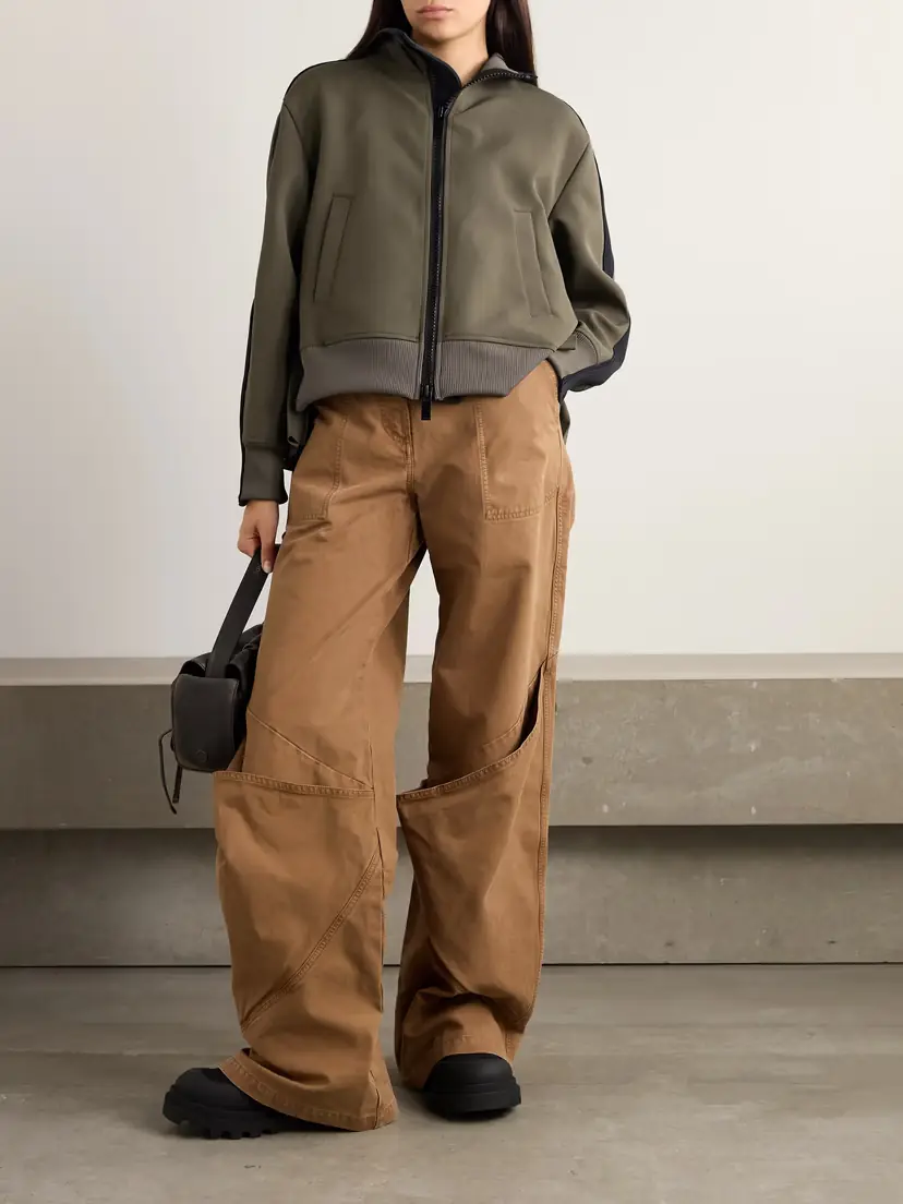 Sacai Pleated Twill Bomber Jacket | Thumbnail 2