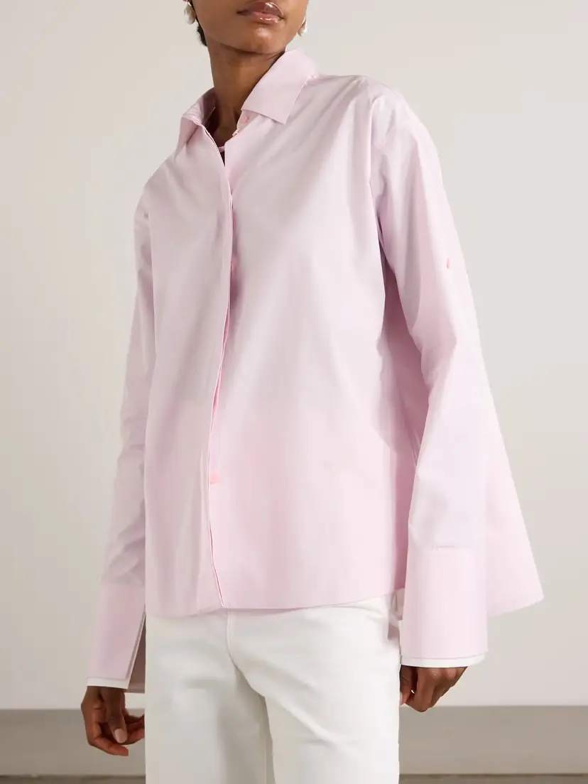 Loewe Embroidered Layered Cotton-poplin Shirt | Thumbnail 3 Loewe Embroidered Layered Cotton-poplin Shirt | Thumbnail 3