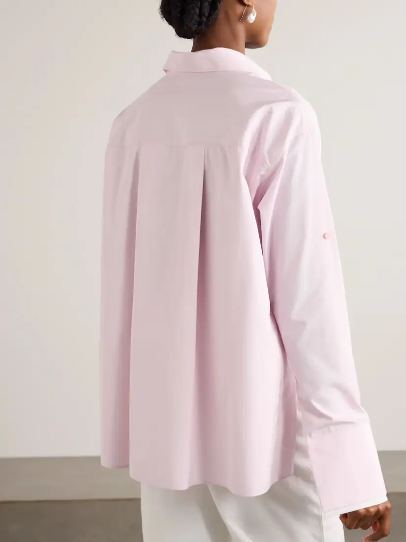 Loewe Embroidered Layered Cotton-poplin Shirt | Thumbnail 4 Loewe Embroidered Layered Cotton-poplin Shirt | Thumbnail 4
