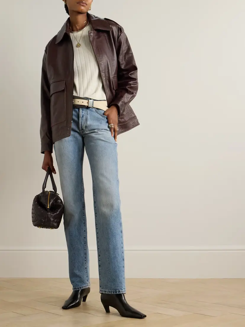 Nour Hammour Drey Oversized Textured-leather Jacket | Thumbnail 2 Nour Hammour Drey Oversized Textured-leather Jacket | Thumbnail 2