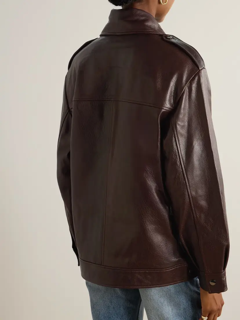 Nour Hammour Drey Oversized Textured-leather Jacket | Thumbnail 4 Nour Hammour Drey Oversized Textured-leather Jacket | Thumbnail 4